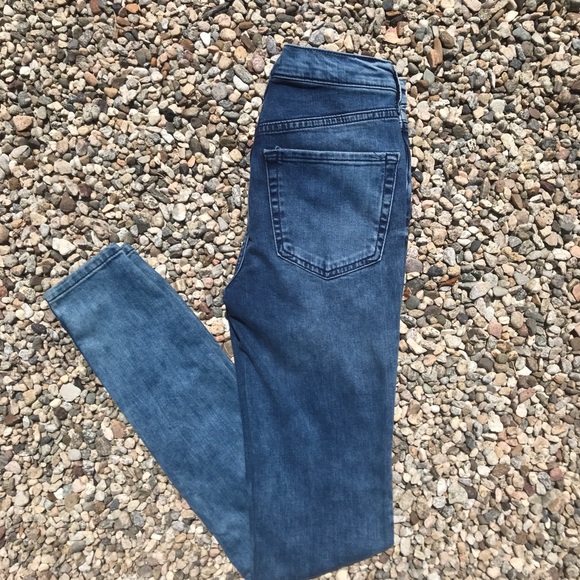 Free People skinny jeans turquoise size 25 - Picture 4 of 8